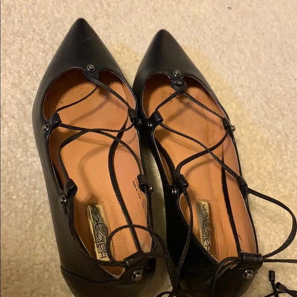 Halogen Owen lace up ghillie flats - Picture 3 of 3